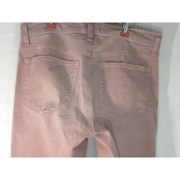 J Brand Tyler Jeans Mens 33x32‎ Thrashed Radish Red Denim Slim Fit Distressed - Picture 6 of 16